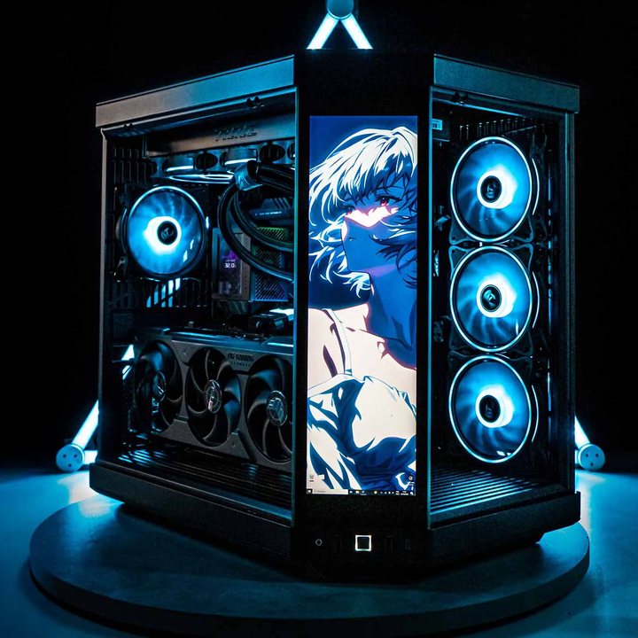 Gabinete gamer montado pela Galvão